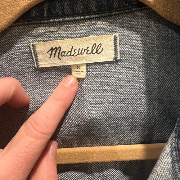 Madewell Medium Wash Fitted Jean Jacket M - Picture 4 of 5